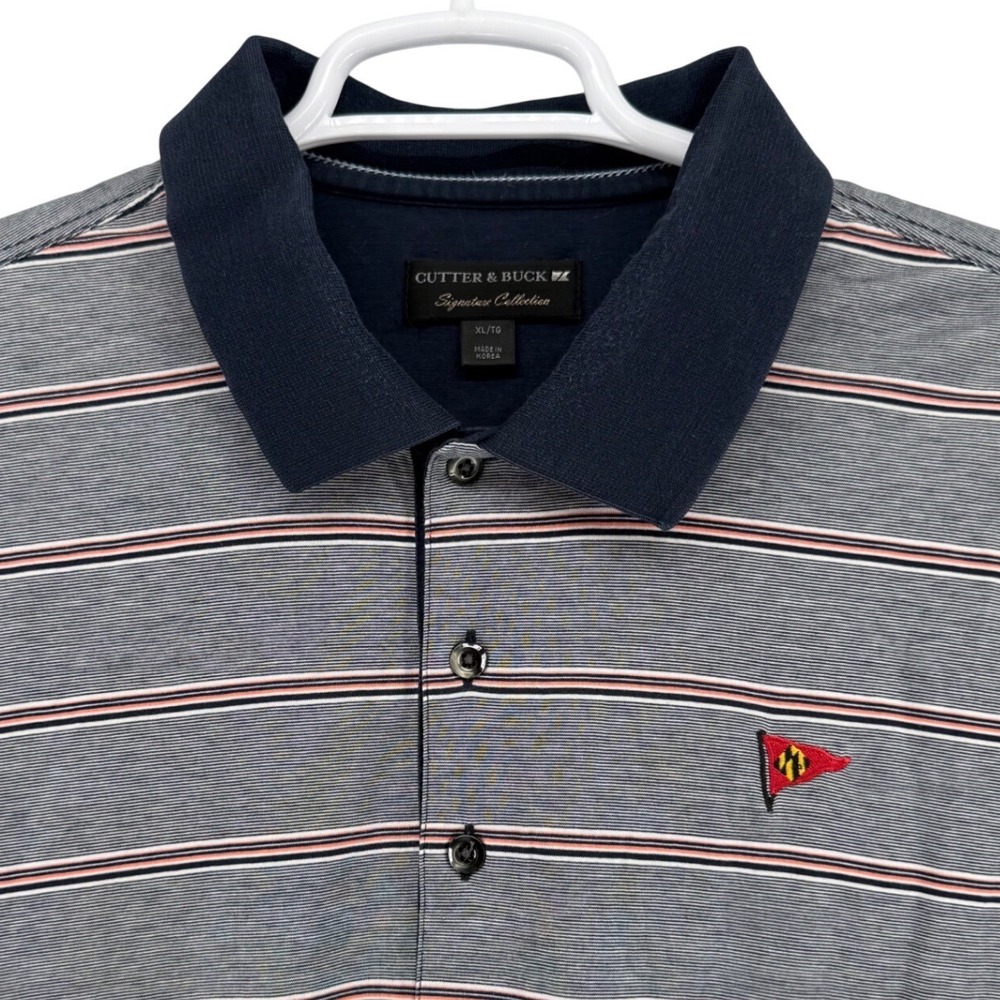 Cutter & Buck Mens XL Signature Collection Polo Shirt Annapolis Yacht Club